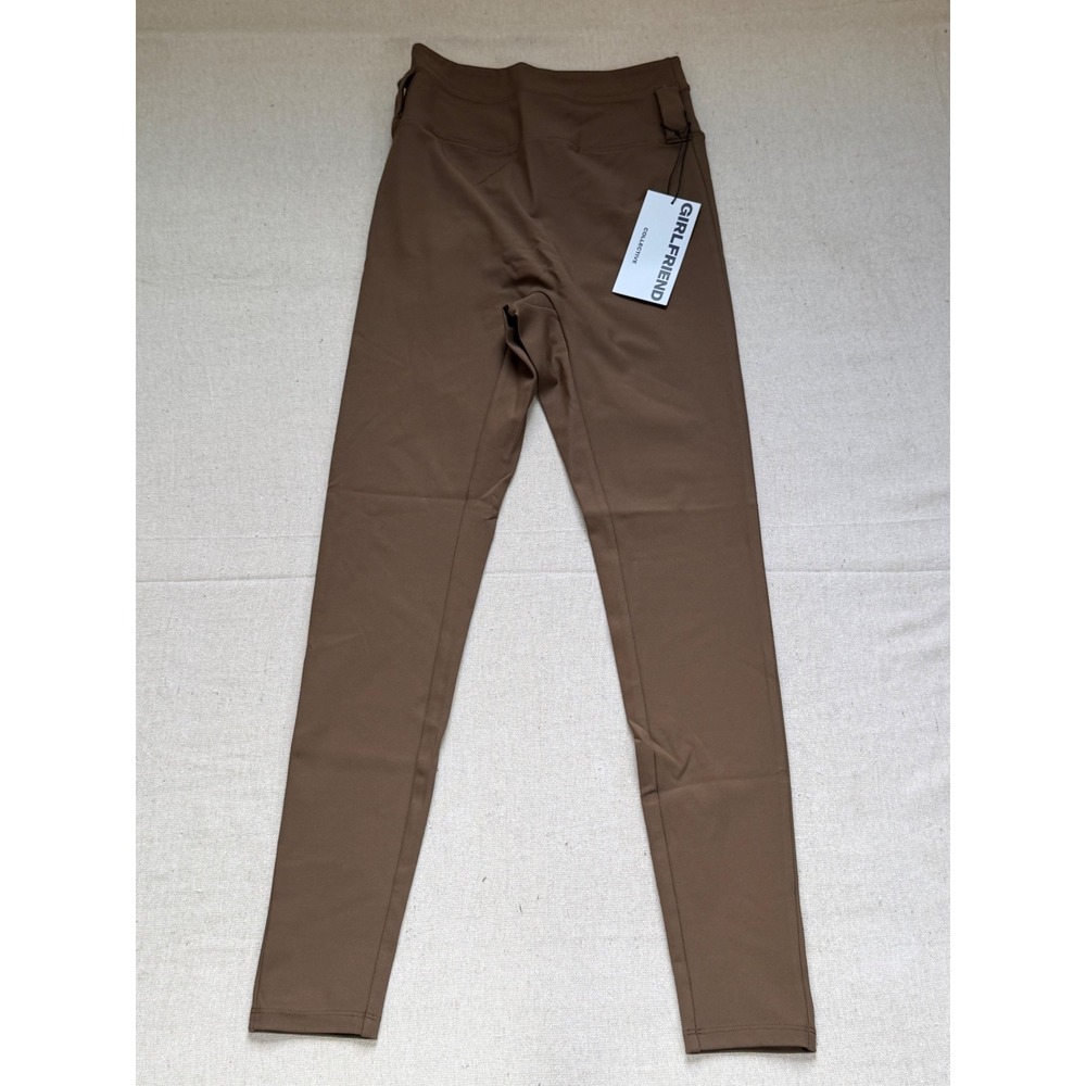 Girlfriend Collective Brown High Rise Compressive Leggings Small NWT